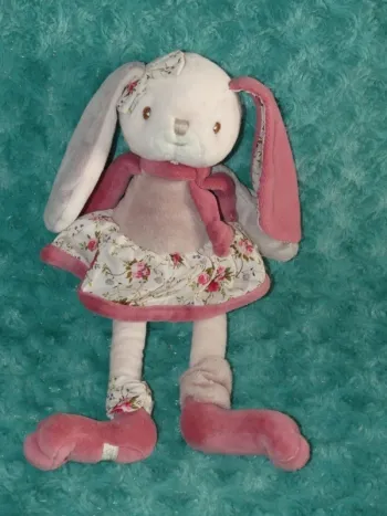 Doudou lapin rose Bukowski 31 cm 🐰 Neuf