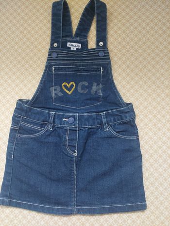 Jupe salopette en jean