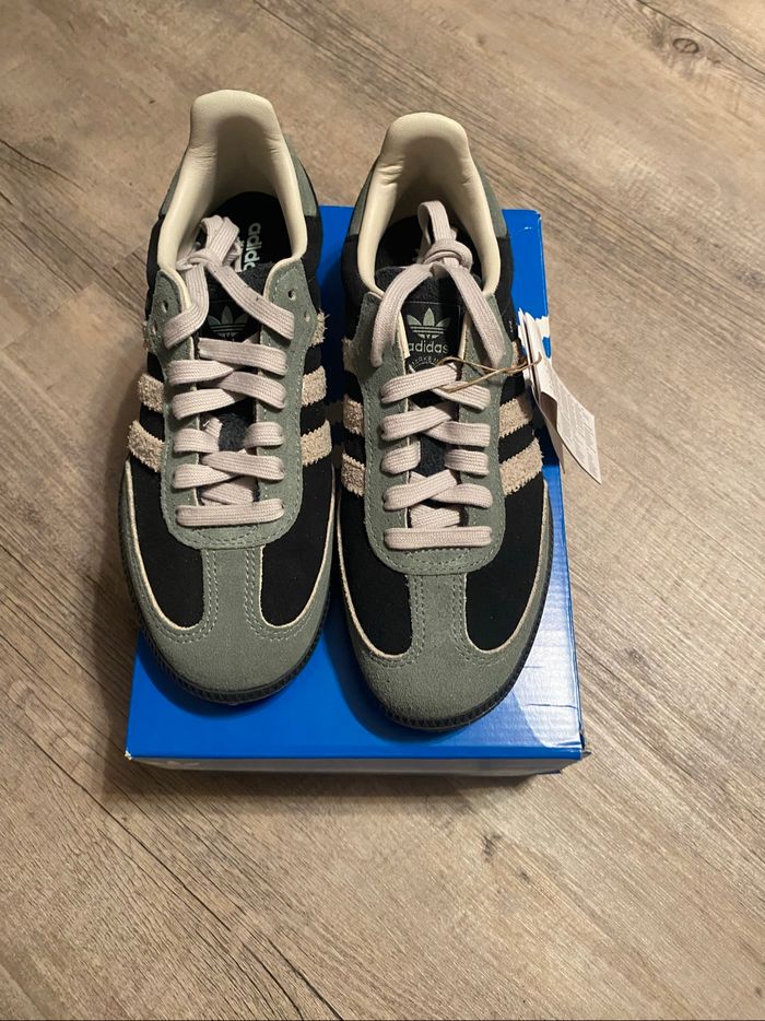 Adidas samba core black/alumina/silver green - photo numéro 2