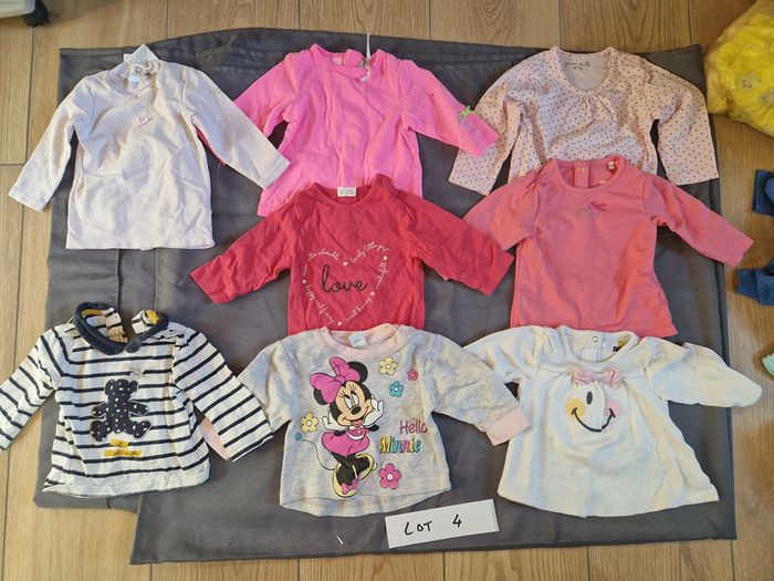 Lot 4 : Tee shirt manche longue - 3 Mois