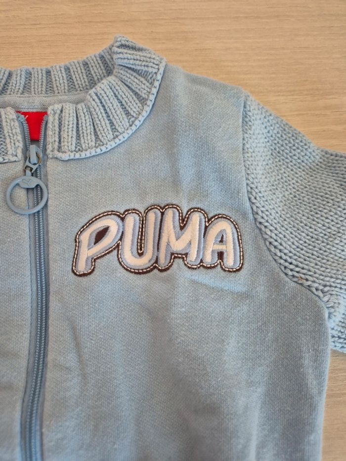 Veste zippé bleu ciel 18 mois Puma - photo numéro 2