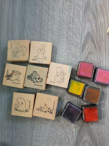 Lot 7 tampons encreurs