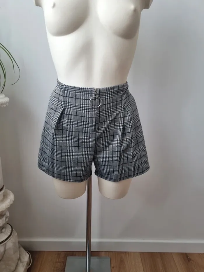 Short vichy en coton - photo numéro 3