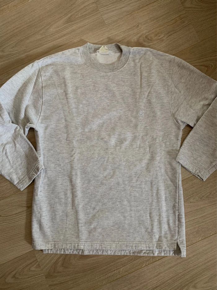 Sweat manches trois-quarts gris