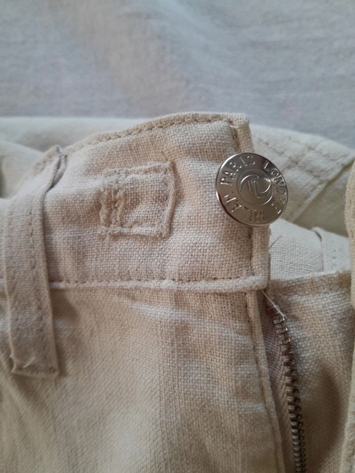 Pantalon lin coton Armani Comfort taille 30 - photo numéro 9