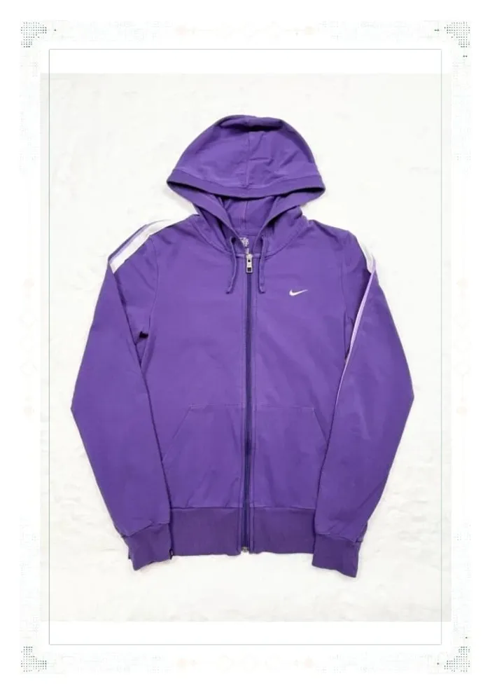 Nike veste de survêtement violet femme taille S coton élasthanne