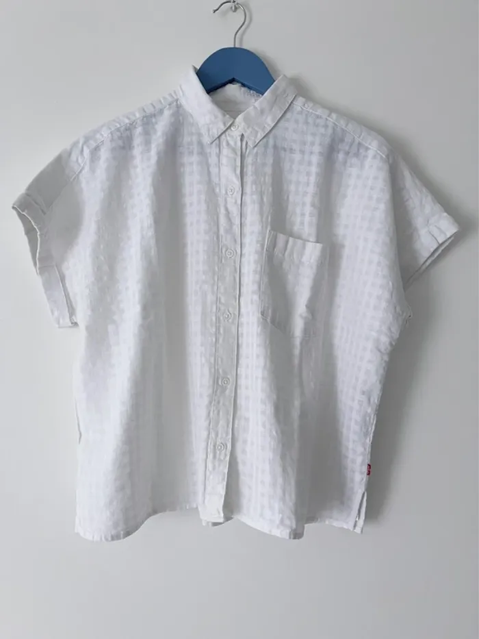 Chemise blanche manches courtes Levi’s taille M oversized - photo numéro 7