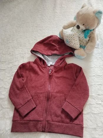 Gilet zippé capuche 12mois