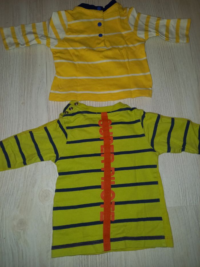 Lot de 2 t-shirts ML garçon 6 mois - photo numéro 9