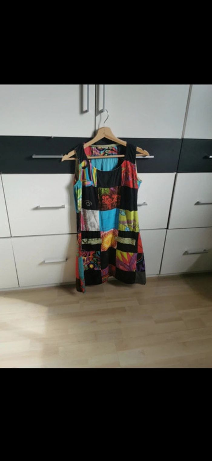 Robe patchwork taille 36.
