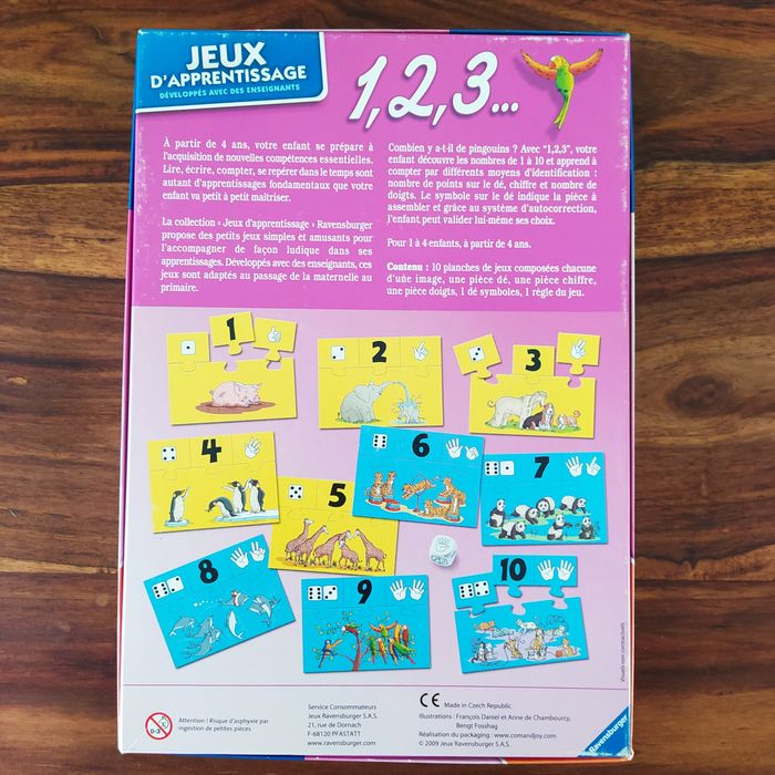 Jeu éducatif Ravensburger 1 2 3 J’apprends à compter - photo numéro 2
