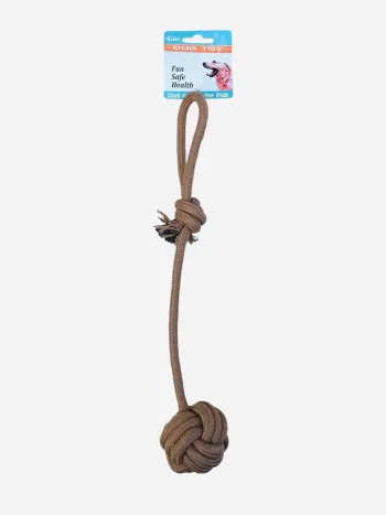 Jouet pour chien – corde tressée avec nœud et croix – 41 cm JK Animals Neuf