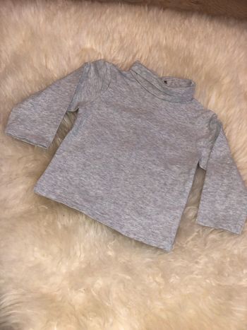 Sous pull gris à col