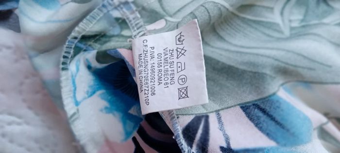 Robe estivale bas volanté ouvert imprimé fleurs zhu su feng femme M - photo numéro 18