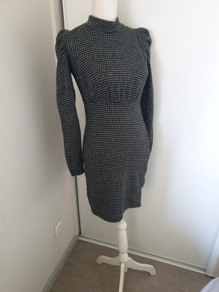 Robe pied de poule femme hiver taille S