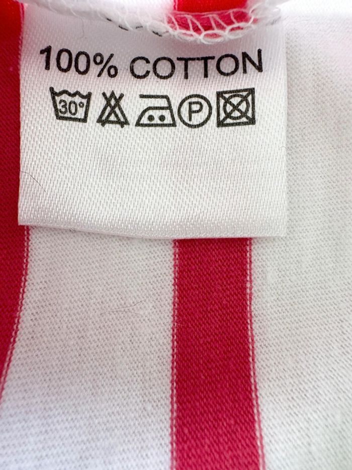 Marinière blanche et rose, fuchsia Hublot Taille 9 mois - photo numéro 5