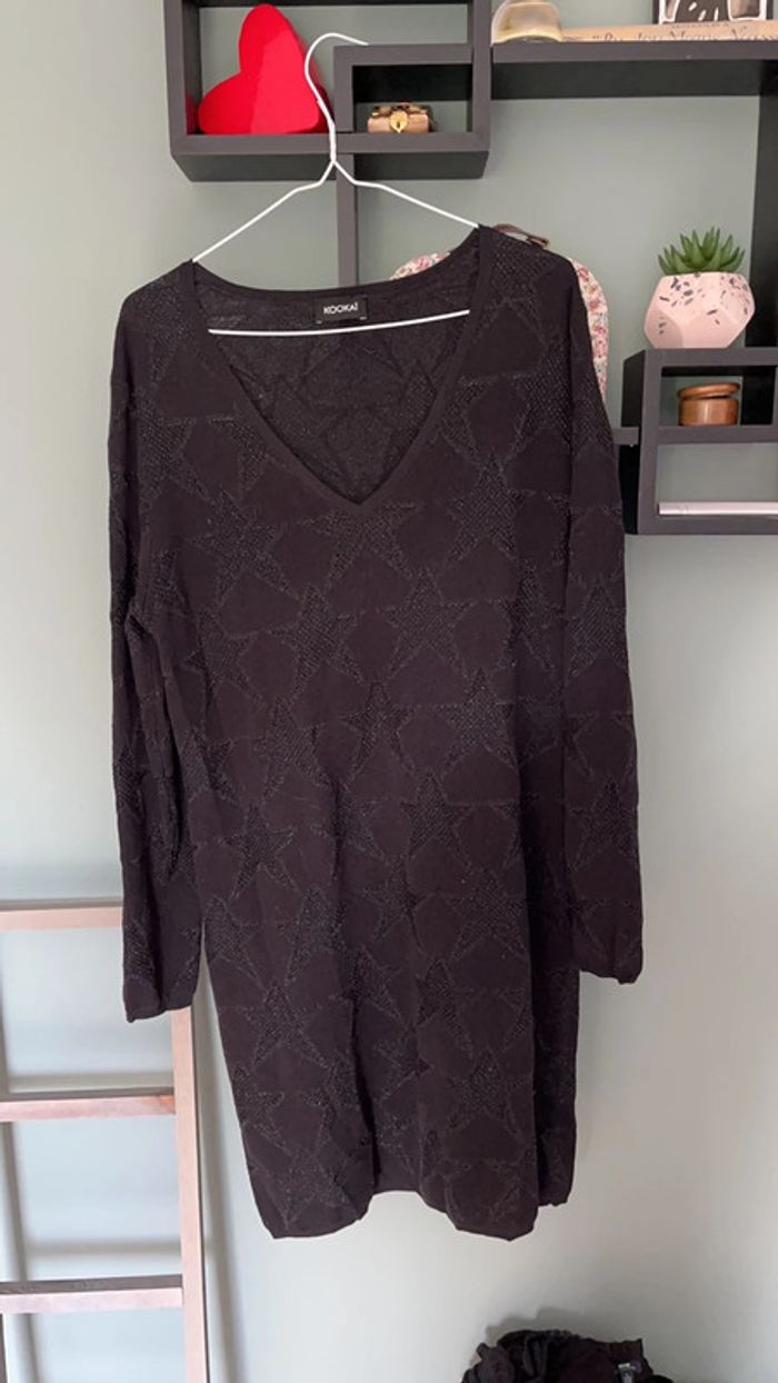 Jolie robe pull motif étoile - photo numéro 5