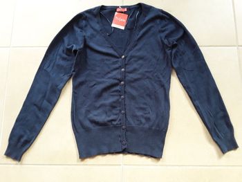 Gilet femme bleu marine 34/36 TISSAIA NEUF