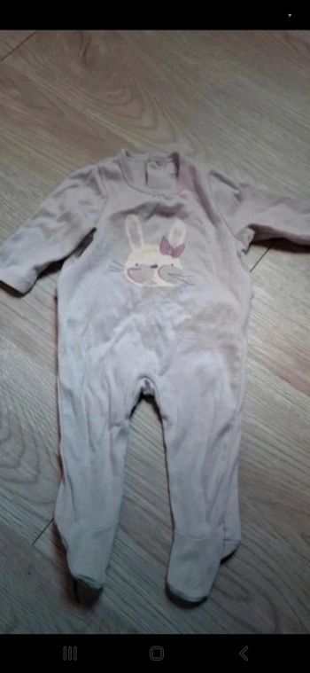 Pyjama fin Verbaudet 3mois 60cm ouverture arrière 👻