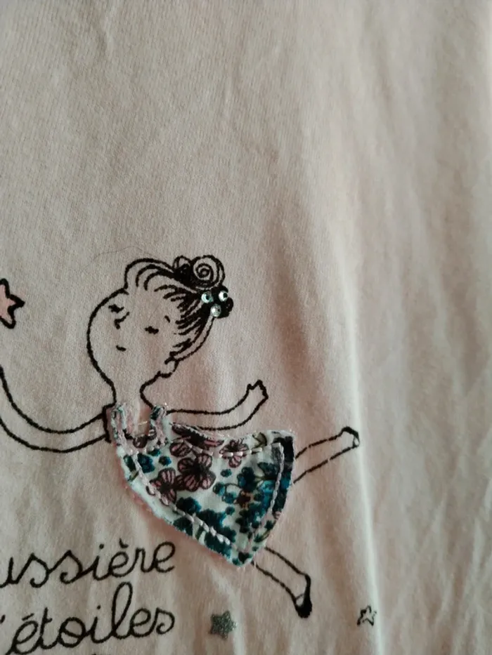 T-shirt manches longues fée Poussière d'étoiles SGMJ 9 ans - photo numéro 5