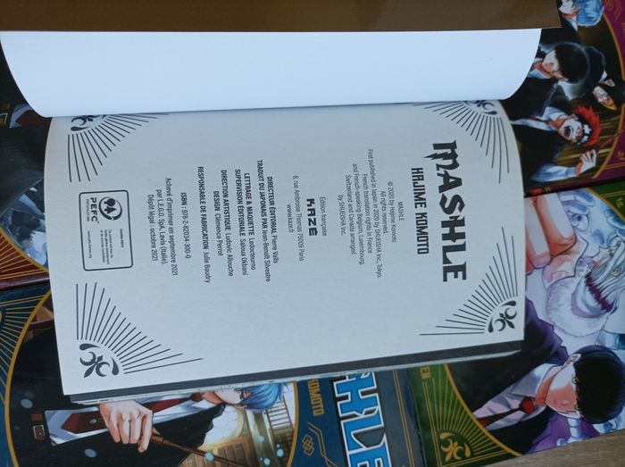 Lot 5 mangas Mashle numéro 1 à 5 kaze - photo numéro 6