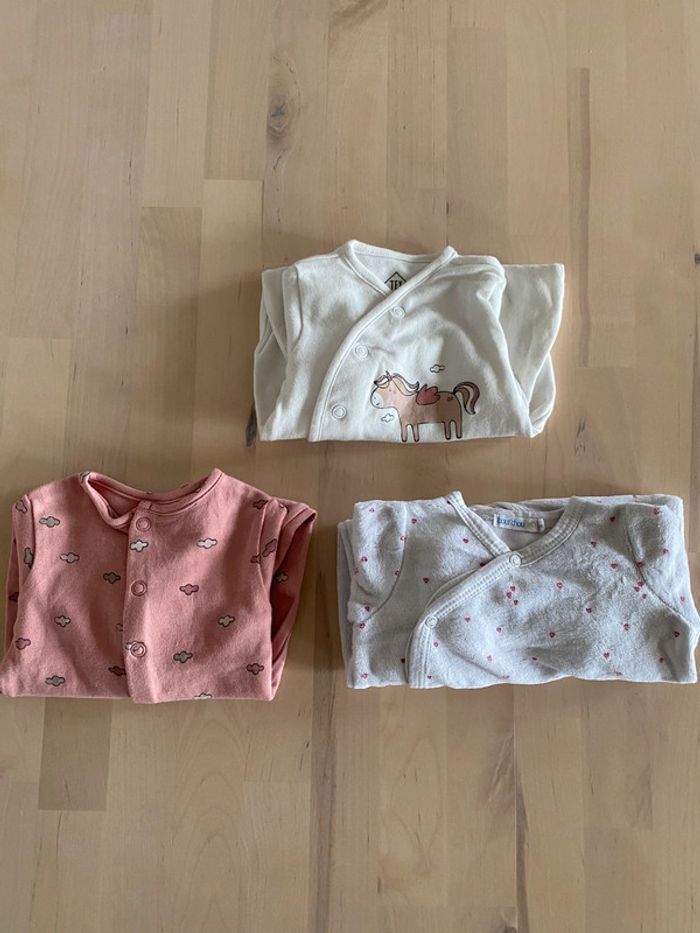 Lot 3 pyjamas - taille 0 mois