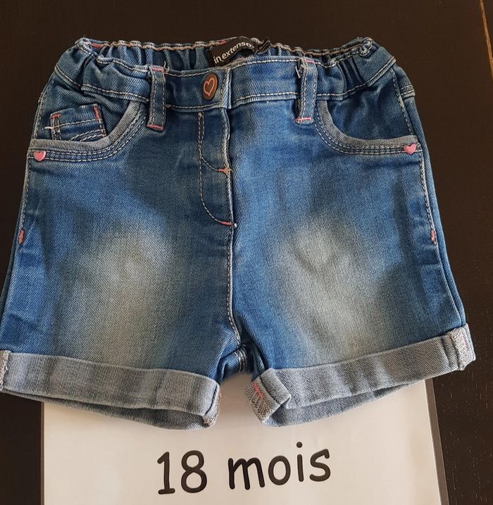 Short en jean 18 mois in extenso