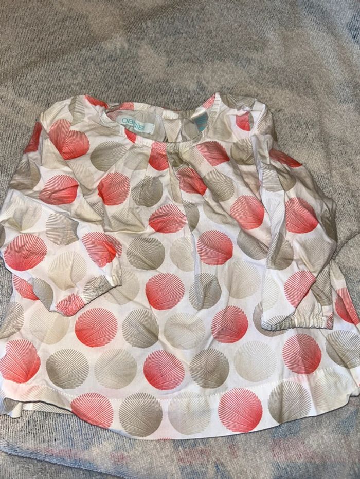 Blouse Obaïbi bébé fille – 6 mois (68 cm)