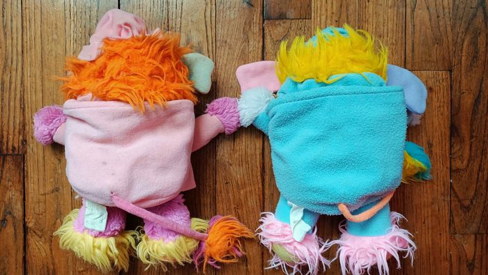 Popples polochon vintage rose et bleu - photo numéro 2