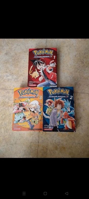 Lot 3 mangas Pokémon