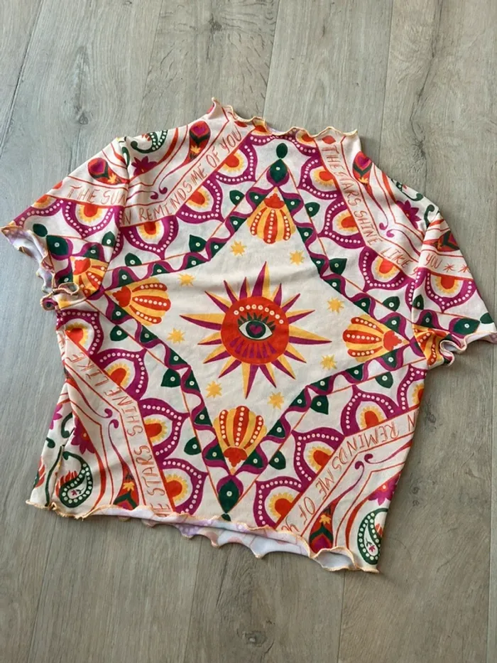 Haut t-shirt coloré - photo numéro 2