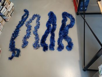 Lot de 4 guirlandes Noël bleues