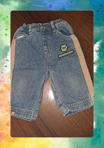 Pantalon bébé en jean - Obaïbi - Taille 6 mois