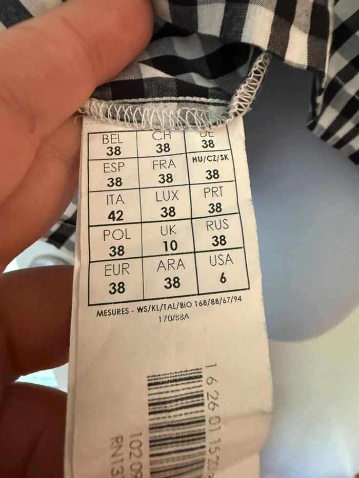 Blouse épaules dénudées Vichy Promod - photo numéro 6