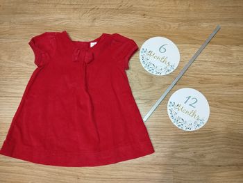 Robe rouge Gap 6/12 mois