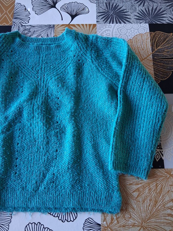 Pull fille vert 6 ans - photo numéro 2