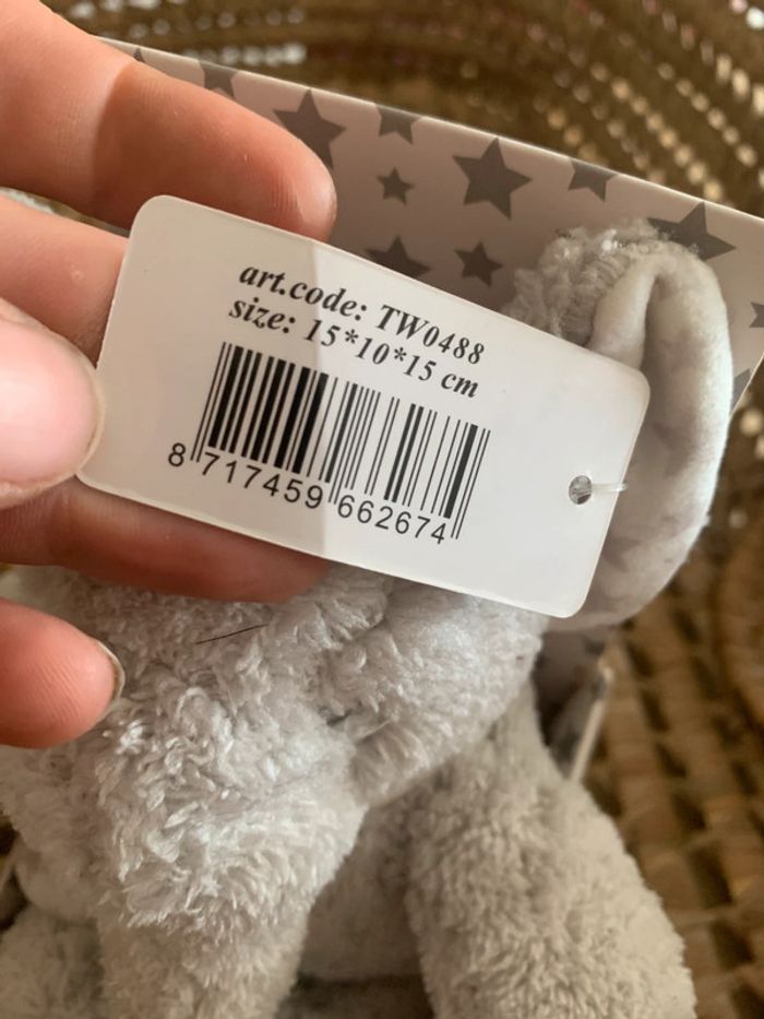 Peluche toute douce éléphant clayre & Eef neuve - photo numéro 3