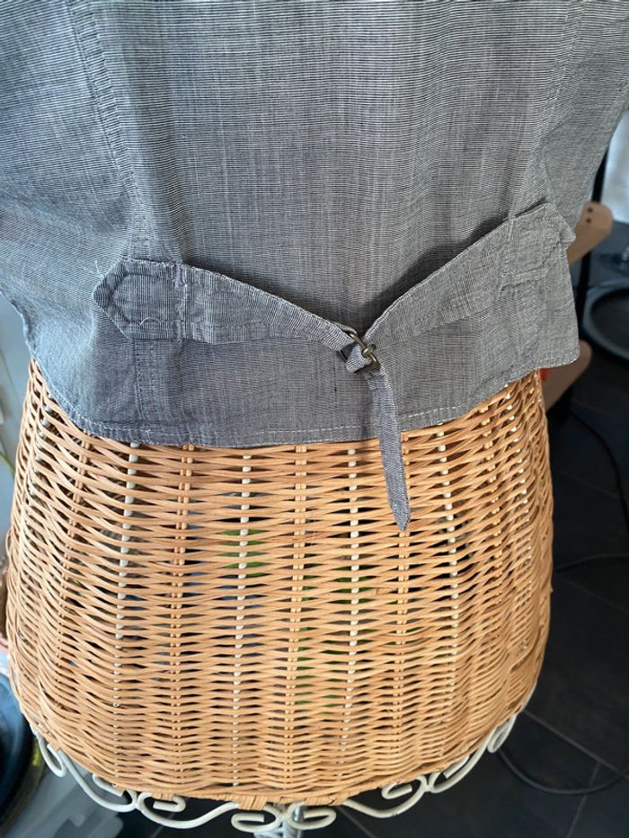 Gilet de tailleur School Rag taille 34 XS gris à petits carreaux - photo numéro 7