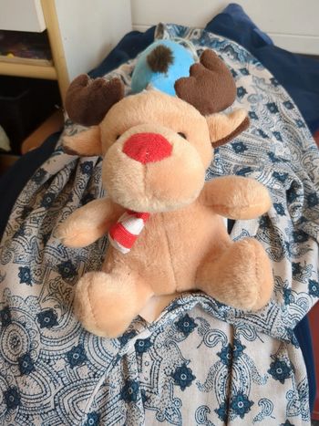 Peluche renne de Noël