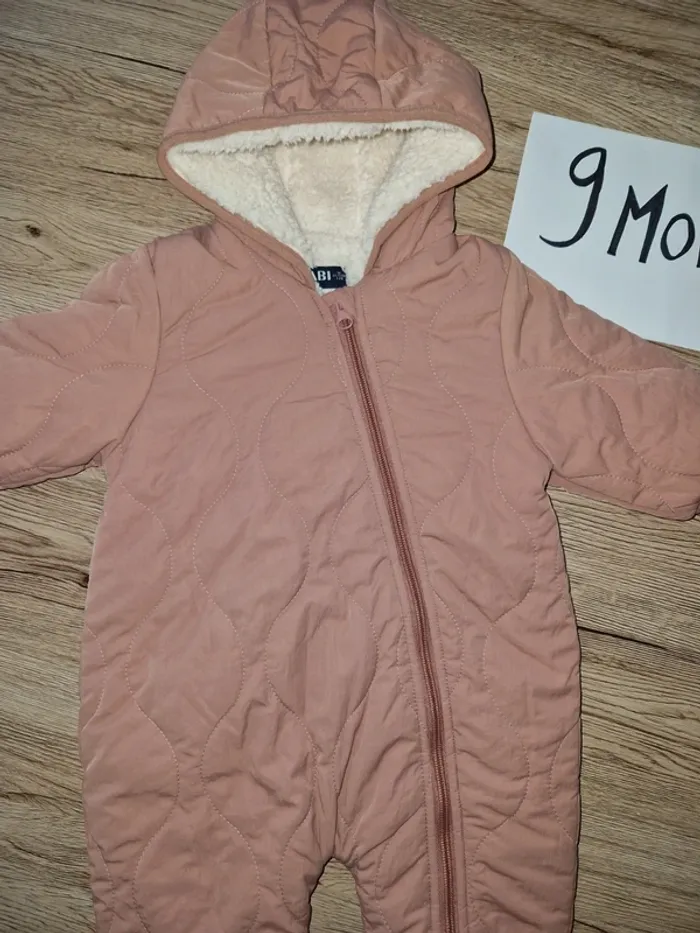 Manteau combinaison fille 9 mois - photo numéro 3