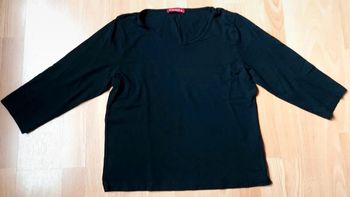 Blouse noire manches 3/4 Panache