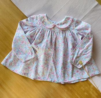 Blouse en Liberty Betsy Ann 24 mois