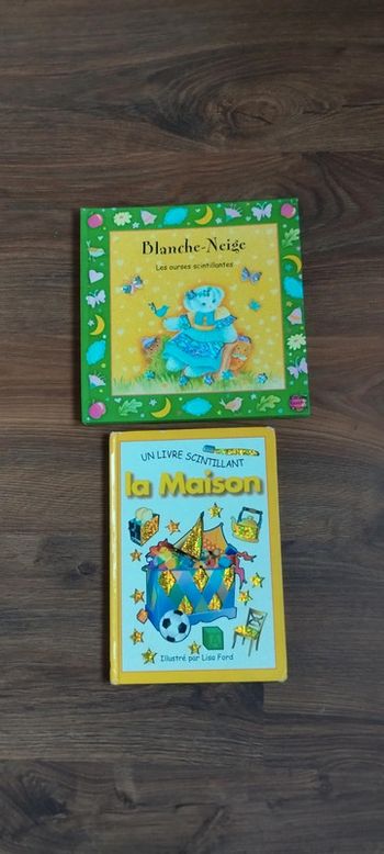 Deux livres scintillants