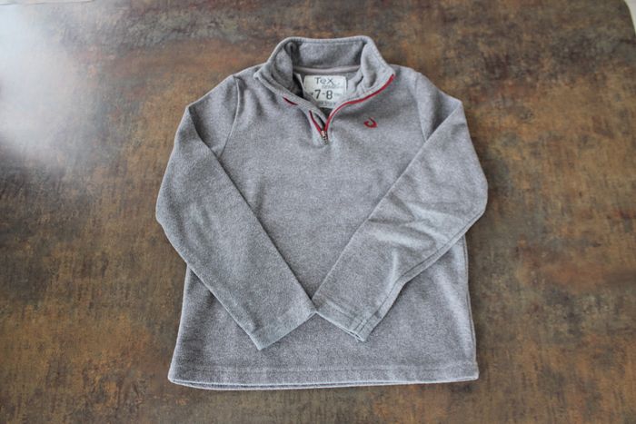 Pull polaire à col zippé garçon Tex 7 - 8 ans - photo numéro 2