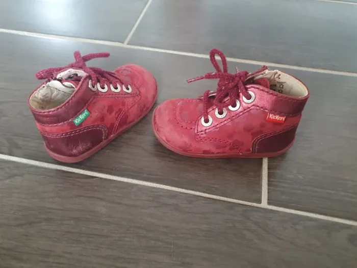 Bottines Kickers 21 rouge - photo numéro 3