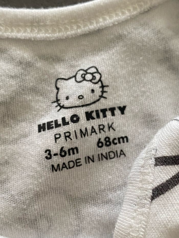 Bodie blanc Hello Kitty Primark 3-6 mois/68 cm [78B070] - photo numéro 3