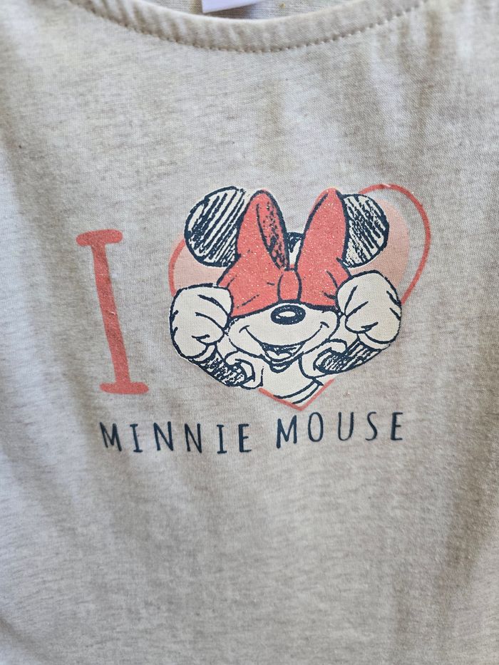 Vêtement Bébé Fille - T-shirt Minnie Beige - Disney - 12 mois - photo numéro 5