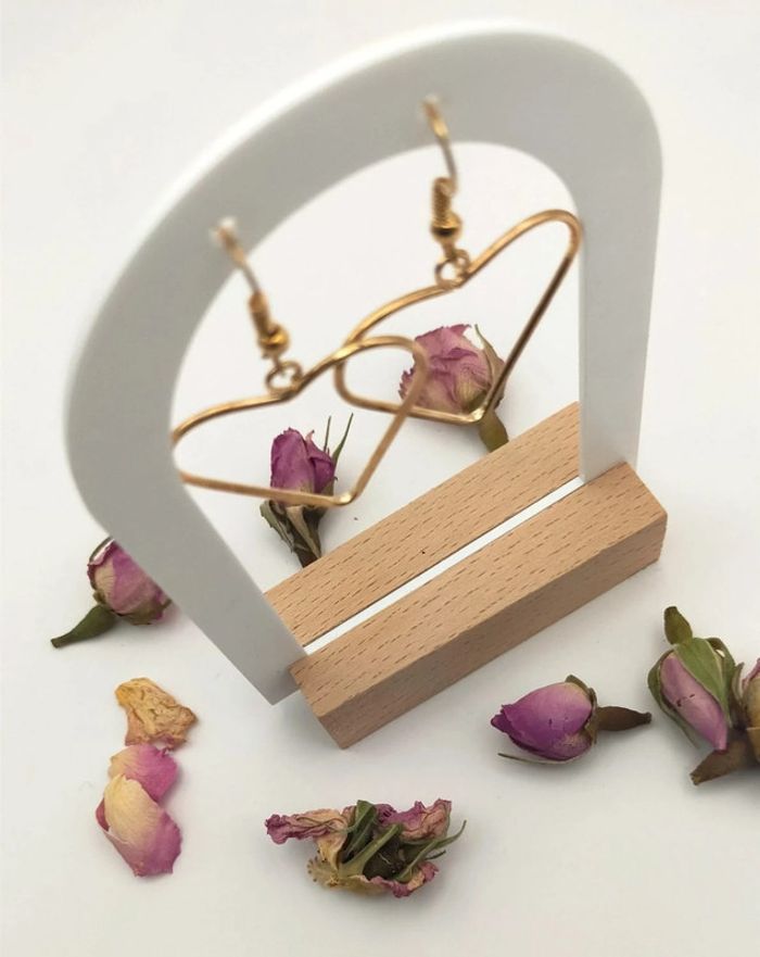 Boucles d'oreilles coeur - photo numéro 5