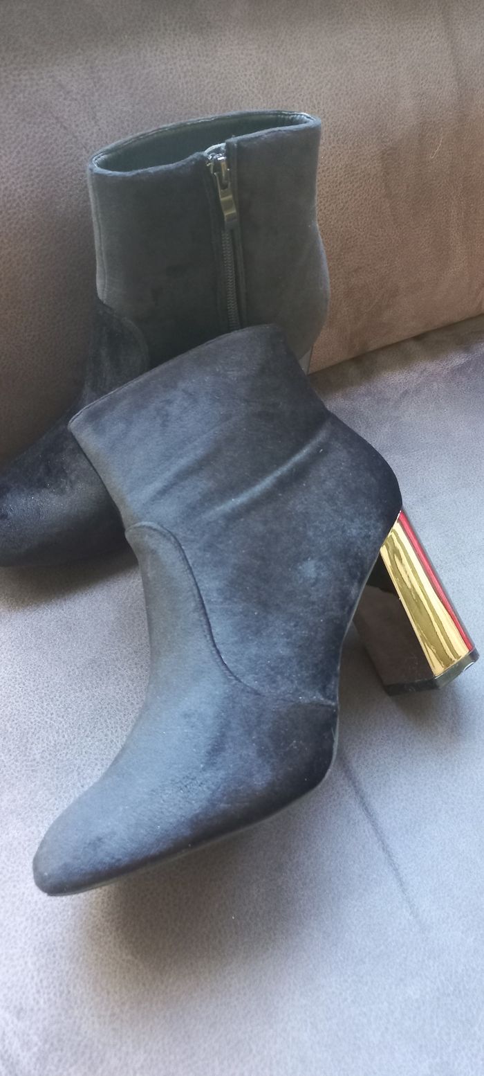 Bottines avec talons effet miroir - photo numéro 2