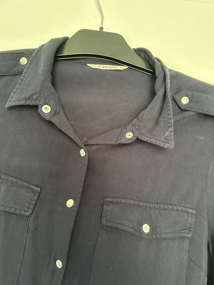 Chemise bleu marine - photo numéro 4